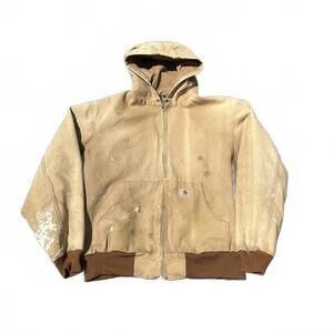 Vintage 90’s Faded Brown and Tan Carhartt Jacket